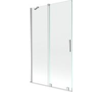 Mexen Velar mampara de ducha de bañera de 2 alas correderas 110 x 150 cm, transparente, cromo - 896-110-000-01-01 24354 5905315220677