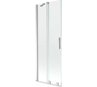 Mexen Velar mampara de ducha de bañera de 2 hojas correderas 75 x 150 cm, transparente, cromada - 896-075-000-01-01 24342 5905315220615