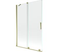 Mexen Velar mampara de ducha deslizante de 2 paneles 120 x 150 cm, transparente, dorado - 896-120-000-01-50 24420 5905315220981