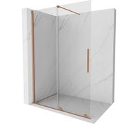 Mexen Velar mampara de ducha deslizante Walk-in 130 x 200 cm, transparente 8 mm, cobre cepillado - 871-130-000-03-65 23989 5905315214799