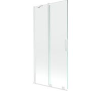 Mexen Velar pantalla de bañera corredera de 2 hojas 95 x 150 cm, transparente, blanco - 896-095-000-01-20 24394 5905315220806