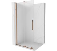Mexen Velar pared de ducha corrediza Walk-in 70 x 200 cm, escarcha 8 mm, oro rosa - 871-070-000-33-60 40290 5905315283610