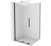 Mexen Velar pared de ducha deslizante Walk-in 85 x 200 cm, escarcha 8 mm, negro - 871-085-000-33-70 40381 5905315284006