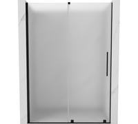 Mexen Velar puerta de ducha corredera 130 cm, escarcha, negro - 871-130-000-31-70 39540 5905315281890