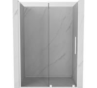 Mexen Velar puerta de ducha corredera de 140 cm, transparente, blanco - 871-140-000-01-20 23847 5905315213181