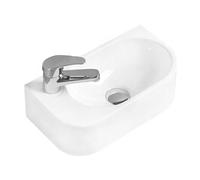 Mexen Viera lavabo sobre encimera derecho 40 x 21 cm, blanco - 21274000R 1229 5903163381977