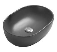 Mexen Viki lavabo sobre encimera 48 x 35 cm, gris oscuro mate - 21054871 1191 5903163389669