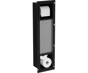 Mexen X-Wall-BP soporte para papel higiénico con dispensador, negro - 1974 14946 5907709147102