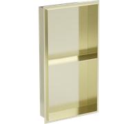 Mexen X-Wall-NR estante empotrado sin borde con balda de 60 x 30 cm, oro cepillado - 1951603010S 14924 5907709146808