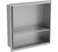 Mexen X-Wall-NR estante empotrado sin borde con estante 30 x 30 cm, inox - 1911303010S 14902 5907709146259