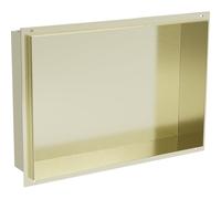 Mexen X-Wall-NR estante empotrado sin brida 45 x 30 cm, oro cepillado - 1951453010 14912 5907709146778