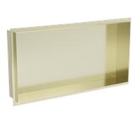Mexen X-Wall-NR estante empotrado sin reborde 60 x 30 cm, dorado cepillado - 1951603010 14920 5907709146792