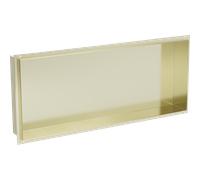 Mexen X-Wall-NR estante empotrado sin reborde 75 x 30 cm, oro cepillado - 1951753010 14929 5907709146815