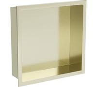 Mexen X-Wall-R estante empotrado con reborde 30 x 30 cm, oro cepillado - 1950303010 14848 5907709146631