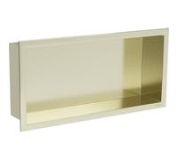 Mexen X-Wall-R estante empotrado con reborde 45 x 20 cm, dorado cepillado - 1950452010 14859 5907709146655