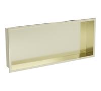 Mexen X-Wall-R estante empotrado con reborde 75 x 30 cm, dorado cepillado - 1950753010 14879 5907709146709