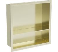 Mexen X-Wall-R estante empotrado con reborde y estante 30 x 30 cm, dorado cepillado - 1950303010S 14855 5907709146648