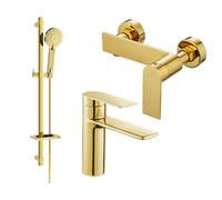 Mexen Zero DQ40 conjunto de ducha, dorado - 71104DQ40-50 5868 5907709199279