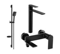 Mexen Zero DS62 conjunto de baño, negro - 7113DS62-70 5830 5907709199583