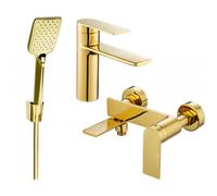 Mexen Zero R62 conjunto de bañera, dorado - 71103R62-50 5871 5907709199408