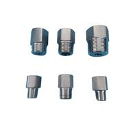 MEXEWORD 1/8 "1/4" 3/8 "1/2" BSP M10 M14 M16 M20 Hilo Macho a Hembra 304 Enchufe de Acero Inoxidable Accesorio de tubería Resistente a Alta presión(NO27)