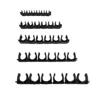 MEXEWORD 1 Abrazadera de Tubo de 4, 6, 8, 10 y 12 mm, Soporte for Tubo de Agua, Conector de Manguera Blanda, Accesorios de Abrazadera, Clip.(Negro,12mm)