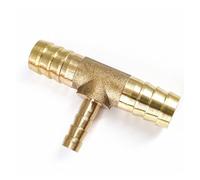 MEXEWORD 1 Pieza de Accesorio de tubería de latón de 4, 6, 8, 10, 12, 14, 16 y 19 mm, Reductor de latón de diámetro Exterior, Conector Divisor de 3 vías en T(19-12-19mm)