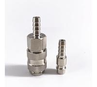 MEXEWORD 1 Pieza de Conector rápido Tipo UE + Enchufe, Adaptador de acoplador de Manguera de púas de 6/8/10 mm for compresor de Aire(8mm)