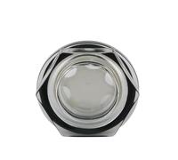 MEXEWORD 1 Pieza PMMA 3/8 "1/2" 3/4 "1" BSP Indicador de Nivel de Aceite con Cabeza Hexagonal roscada Macho Mirilla Accesorio for máquina Herramienta compresora de Aire(3/8")