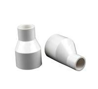 MEXEWORD 1 Reductor excéntrico de PVC for tubería de Agua, Adaptador for Acuario, pecera, riego de jardín, Conectores de tubería de Agua.(50mm-20mm)