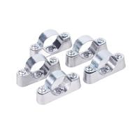MEXEWORD 10 Piezas de 16/20/25/32/40/50 mm de aleación de Aluminio, código Fuera de Pared, Clip de sillín, Abrazadera de Tubo, Soporte de Tubo, Clip Fijo(20mm)
