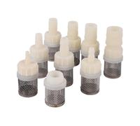 MEXEWORD 5 filtros de Malla de Acero Inoxidable con Rosca Macho de 1/2", 4-20 mm, Acoplamiento de plástico Pagoda con púas, for Acuario, pecera, Bomba de Agua, Filtro de impurezas.(1I2-4mm Filter)