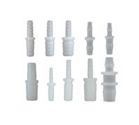 MEXEWORD 5 Piezas de 3 mm, 4 mm, 5 mm, 6 mm, 8 mm, 9 mm, 10 mm, 11 mm, 12 mm, Conector de plástico bidireccional, Accesorio de tubería, Reductor for Acuario, pecera(4-8mm)