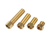 MEXEWORD Accesorio de Boquilla Hexagonal for tubería de latón, Conector de Adaptador rápido con Rosca Macho BSP de 1/2" y 3/4" for Agua, Aceite y Gas, alargamiento de 4/5/7/10 mm(1I2 lengthening 5cm)