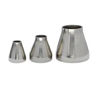 MEXEWORD Accesorio de Conector de tubería de Acero Inoxidable 304 con reducción concéntrica soldada(45mm-19mm)