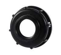 MEXEWORD Adaptador de Barril con Conector Reductor Negro de Rosca Hembra Gruesa de 60 mm a Rosca Hembra de 1/2", 3/4" y 1" (1000 litros)(1-60mm F-Thread)