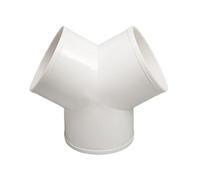 MEXEWORD Conector de conducto en T/Y de 100/150/200 mm, acoplador de unión de Tubo de ventilación rápida, Divisor de 3 vías, Accesorios portátiles for tubería de Escape de PVC(150mm-Y Shape)