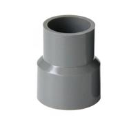 MEXEWORD Conector de PVC Gris 20/25/32/40/50/63/75/90/110/125/160/200 mm Conector Reductor Recto Unión de conexión de Tubo de tubería de Agua(40-32mm)