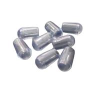 MEXEWORD Cubierta Impermeable de Cable de PVC, Tubo de Poste de Acero, Tapa de Extremo de Tubo, Tapas de protección de Hilo, Protector de Alambre for Percha (Color : Transparent, Tamaño : 4mm(20Pcs))