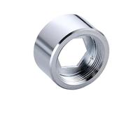 MEXEWORD Reductor de Rosca Hembra de 24 mm, Adaptador de manómetro de 16, 18, 19, 20, 22 y 24 1/2", for Grifo de Cocina y baño, Junta de Cinta de Agua de latón(F24 X F16)