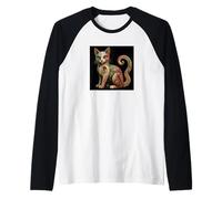 Mexican Alebrije Cat Camiseta Manga Raglan