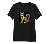 Mexican Alebrije Cat Camiseta Premium