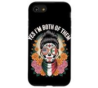 Mexican American Sugar Skull Bilingual Culture Pride Carcasa para iPhone SE (2020) / 7/8