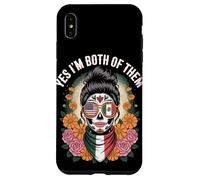 Mexican American Sugar Skull Bilingual Culture Pride Carcasa para iPhone XS MAX