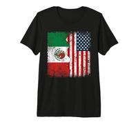 Mexican American Vintage | Estados Unidos América México Hombres Mujeres Niños Camiseta Premium