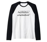 Mexican Americans | 1970's Comedy Humor película Camiseta Manga Raglan
