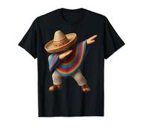 Mexican Boy Dabbing Poncho Mexican Fiesta Cinco de Mayo Camiseta