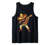 Mexican Boy Dabbing Poncho Mexican Fiesta Cinco de Mayo Camiseta sin Mangas