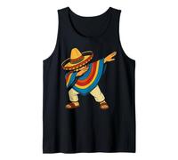Mexican Boy Dabbing Poncho Mexican Fiesta Cinco de Mayo Camiseta sin Mangas
