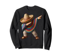 Mexican Boy Dabbing Poncho Mexican Fiesta Cinco de Mayo Sudadera